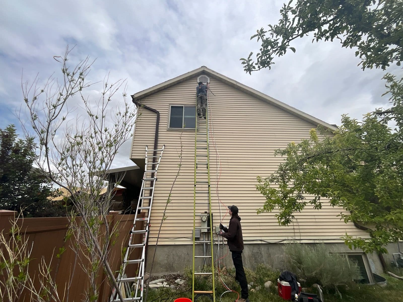 EV Charger Install Across the House in Salt Lake City image