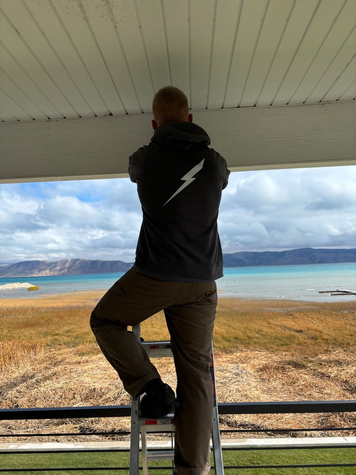 Soffit Receptacle Installation in Scenic Garden City image