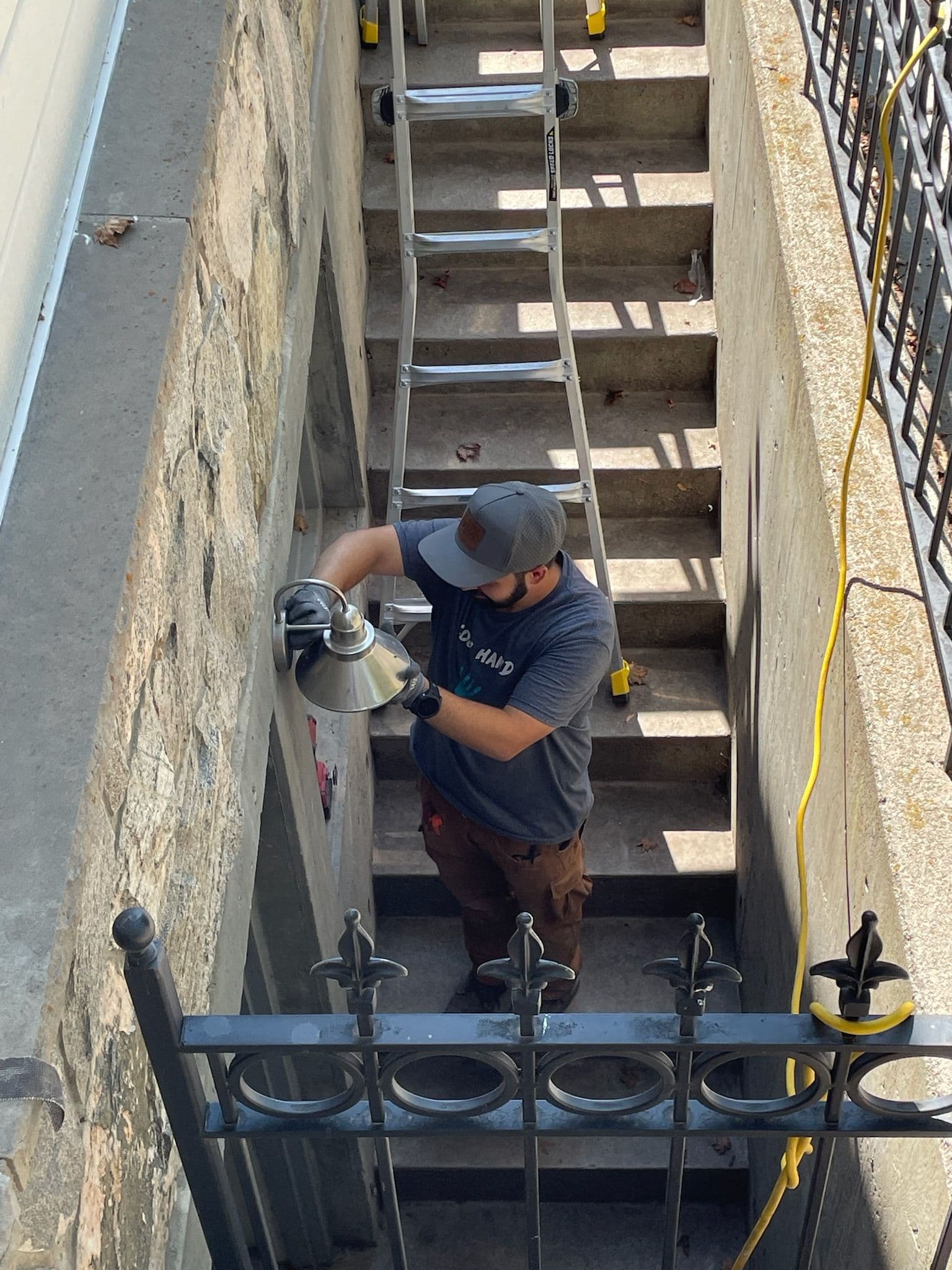 Project Safe and Bright Stairwell Lighting Remodel image